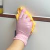 50/100PCS Disposable Pink Nitrile Gloves Household Cleaning Tattoo Hair Dyeing Manicure Latex Free Waterproof Cleaning Supplies