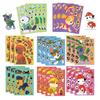 6/8/12/16pcs PAW Patrol Puzzle Anime Stickers DIY Ryder Chase Make-a-Face Assemble Funny Cartoon Decal Assemble Jigsaw Sticker