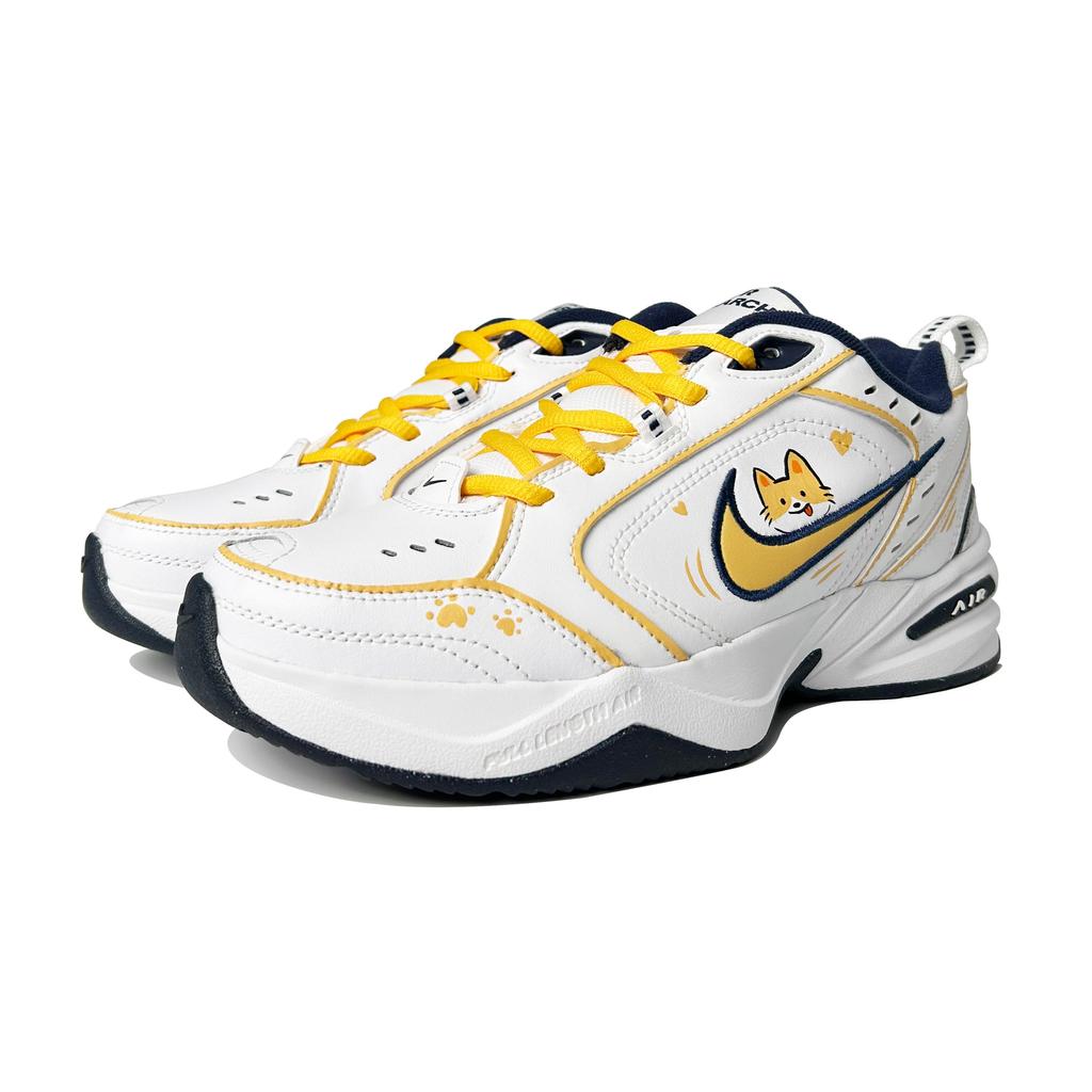 Nike Air Monarch 4 Chunky Sneakers Unisex Low Top Yellow 415445-102(Team146-)