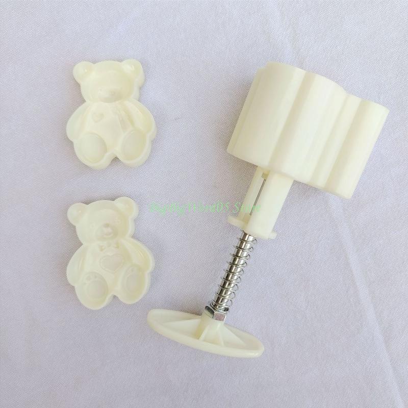 24TE Plastic Material Mooncake Molds Stamp Moon Cake Mould Cartoon Beer Shaped DIY Baking Moulds for Mid-Autumn Festival Use