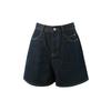 Sancai 2026 Summer High-Waist Straight-Leg Denim Shorts
