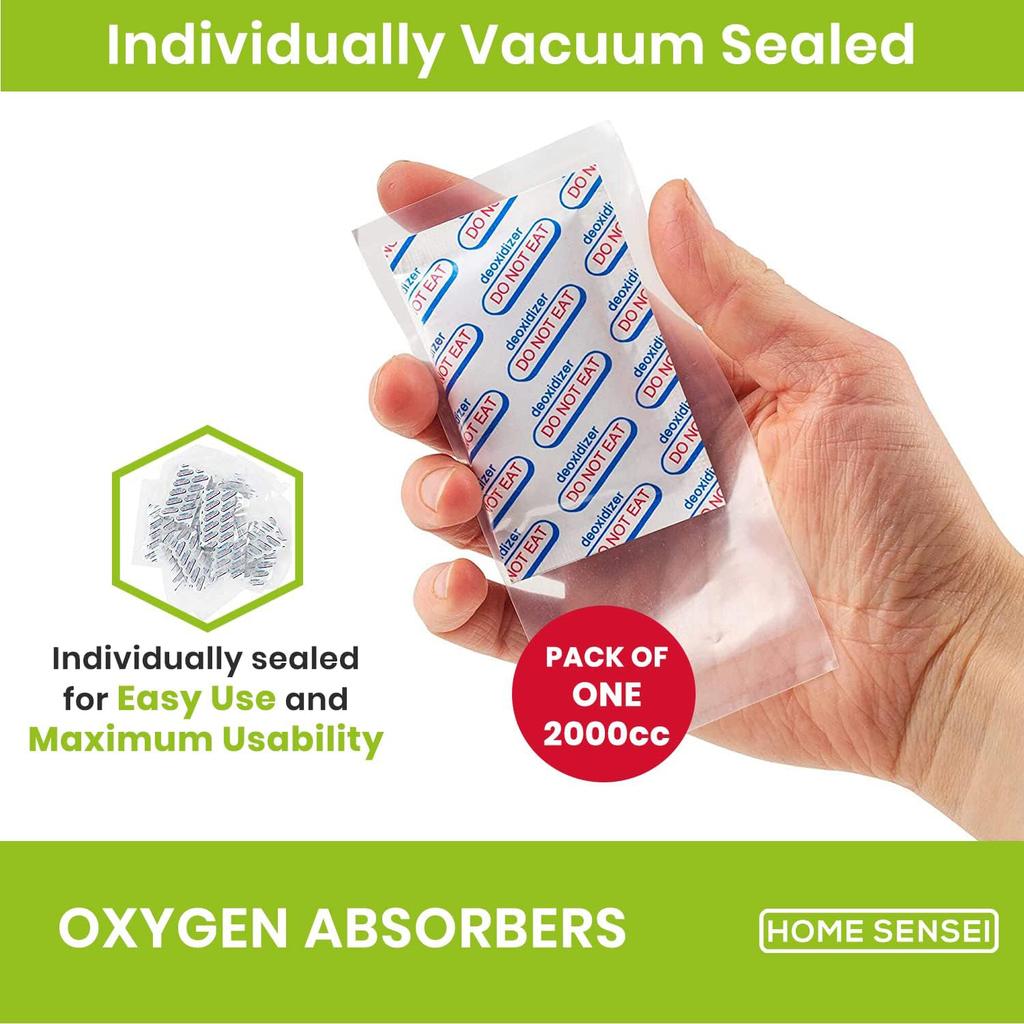 10Pcs 2/4/5 Gallon Mylar Zipper Bags Food Storage 12 Mil Thick Mylar Bags With Oxygen Absorbers 2000Cc Ziplock Resealable Bags Quality