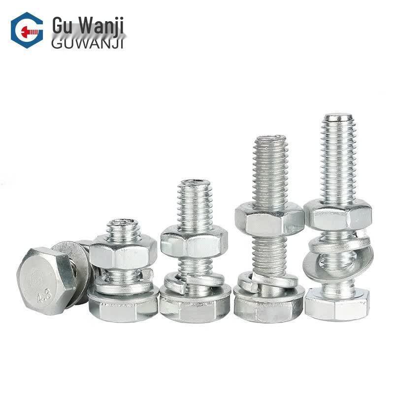 GUWANJI Galvanized Hex Head Bolt & Fastener Combo Set