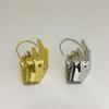 1Pcs Novelty Design Metal Hand Earcuff Dangle Earrings For Women Jewelry Fashion Show Statement Earrings Accessories