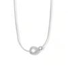 Minimal Pearl Necklace, Sterling Silver Necklace, Anniversary Gift, Necklace for Her, Chain Necklace