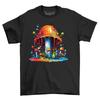Pilz Farbe Tropfen Design t-shirt und Trippy t-shirt Unisex Pri