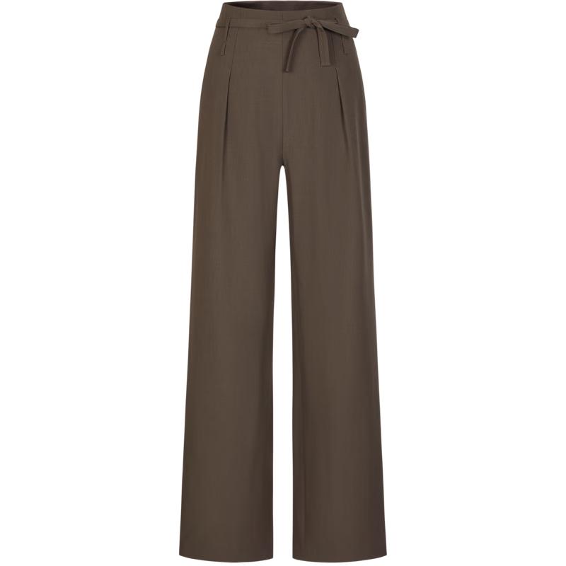 

Juziannaqu Women s Modern Belted Wide-Leg Trousers L