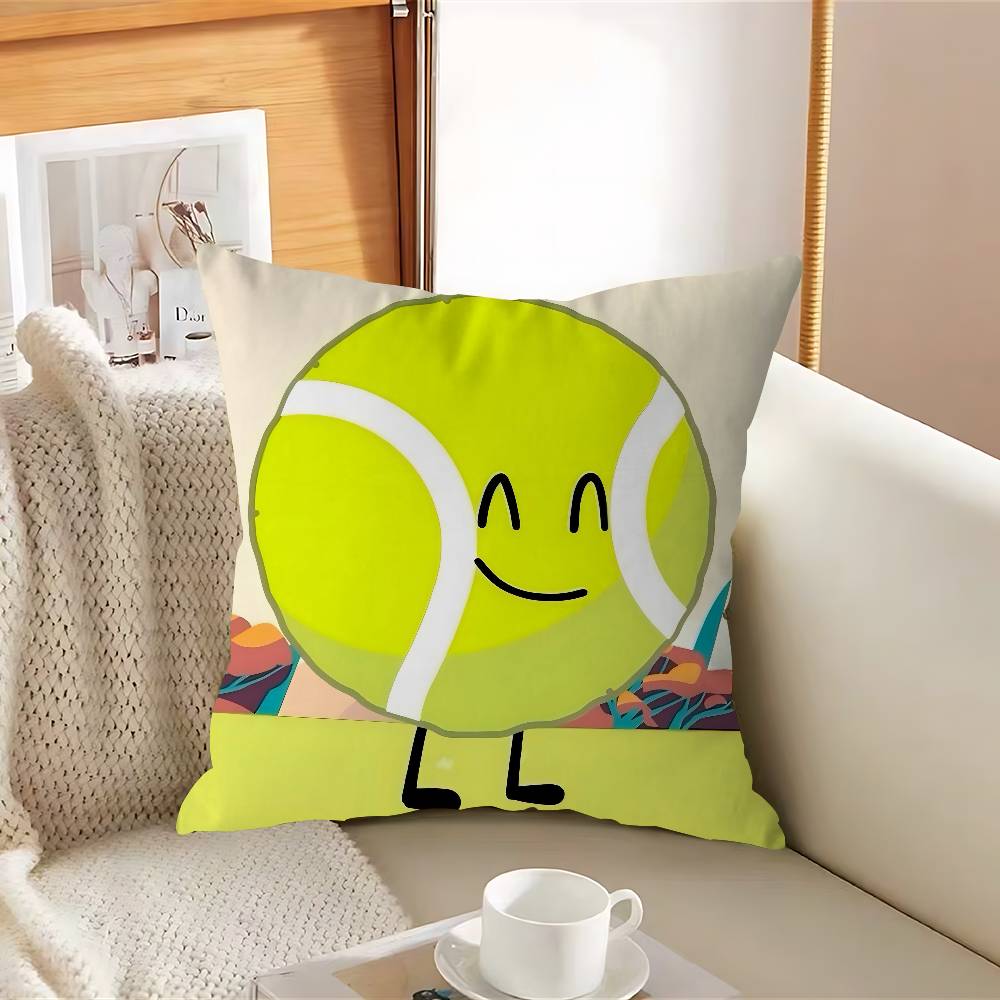 

Cartoon B-BFDI Pillow Case Removable Washable Cushion Cover – All-Season Soft Linen 12x12Inch