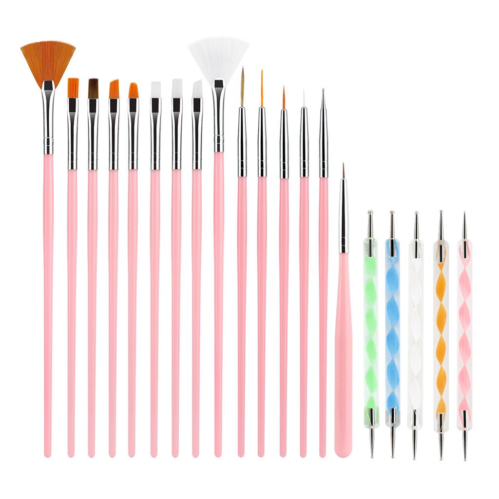 Nail Brushes Set Professional Nail Supplies For Acrylic UV Gel Drawing Dotting Manicure Nail Art Design Tools Makeup Accessorie