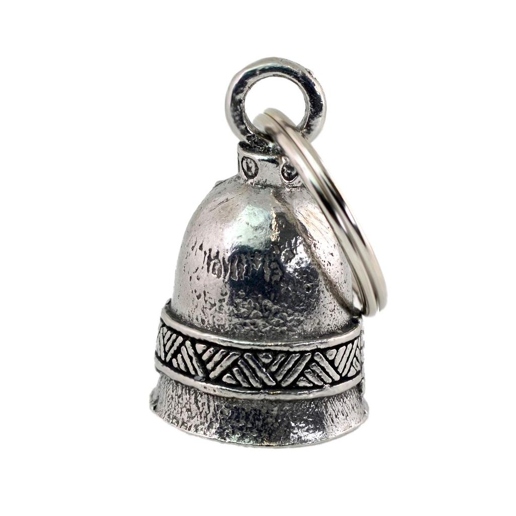 Guardian Bell USA AMGB-185 Claddagh Amulet Biker Key Chain Traffic Safety Amulet Bell, Pewter