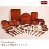 [Tokusei] Egg Stand Egg Case (Wooden, Lacquered / 25 X 10.5 Cm) Holds 10 Eggs | A Stylish Storage Item TBF-101