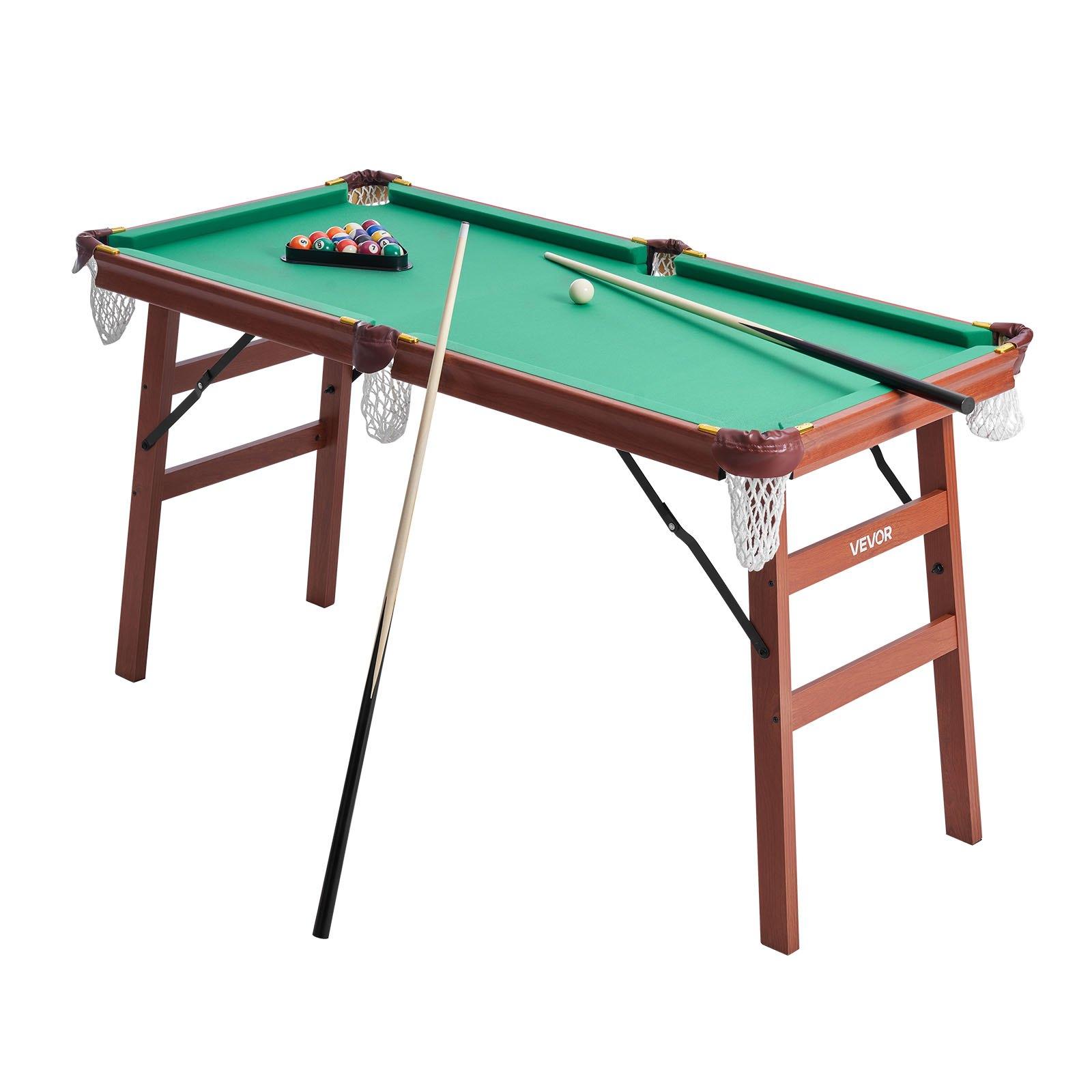 VEVOR Folding Pool Table, 140cm Portable