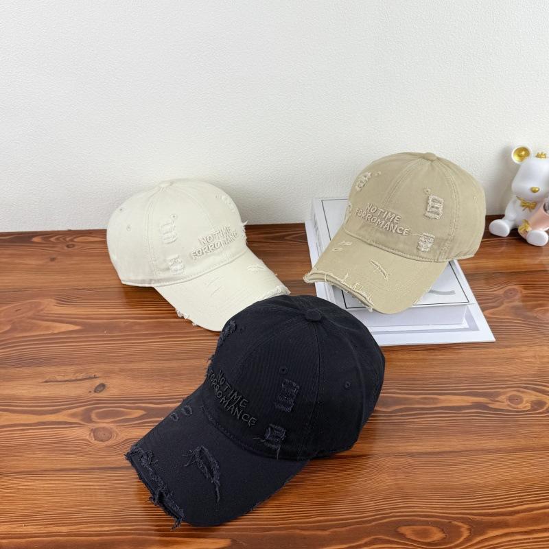 Vintage Distressed Baseball Cap for Men Women Embroidered Washed Free Hat Adjustable Snapback for Men Women Casual Streetwear