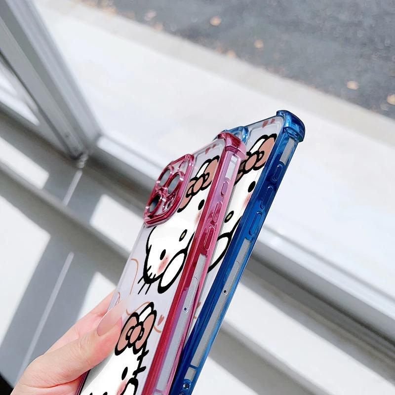 Case For Samsung Galaxy S26 S25 Ultra A57 A56 A16 A54 A55 A07 A35 S24 S23 Ultra Plus FE 5G Soft Hello Kitty Shockproof Casing
