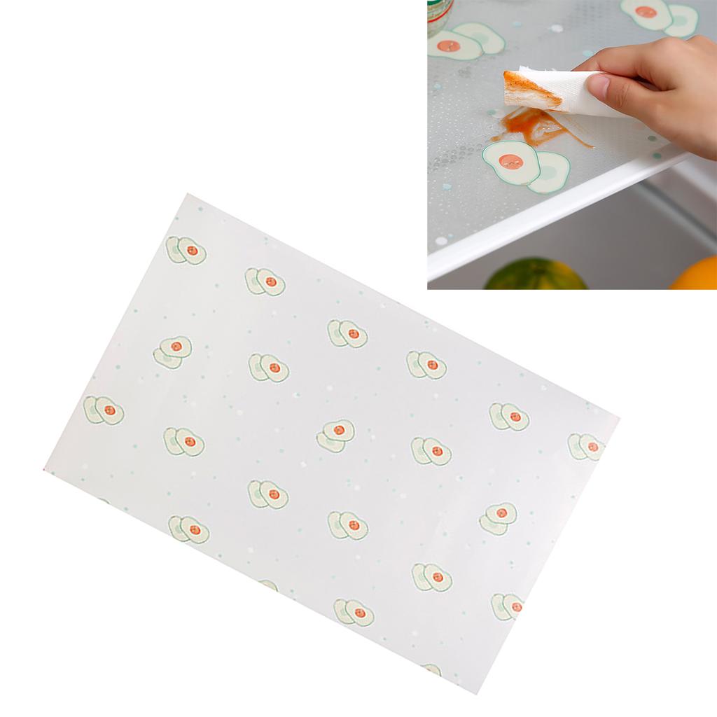Refrigerator Liner Multipurpose Dustproof Waterproof Oilproof Cute Print Cupboard Mat for Drawer