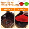 Air Fryer Silicone Basket Reusable Silicone Mold For Air Fryer Pot Oven Baking Tray Fried Chicken Mat Air Fryer Accessories