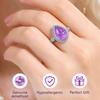 Amethyst Ring Shrisha Jewels 925 Sterling Silver Purple Pear Cut Women Jewelry