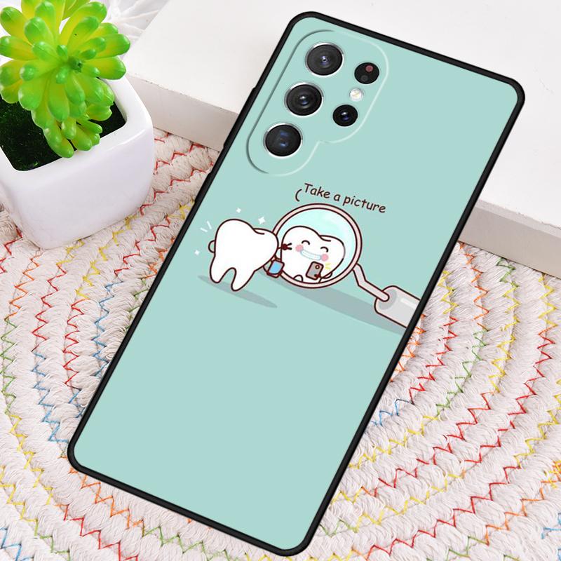 Anatomy Dental Crowned Tooth Crown Phone Case for Samsung Galaxy Note 10 Pro S26 Ultra S23 S24 FE S25 S21 S22 PLUS Cove