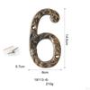 Home Number, Cast Iron Rustic DIY Crafts Mailbox Numbers Door Address Number for Various Digital