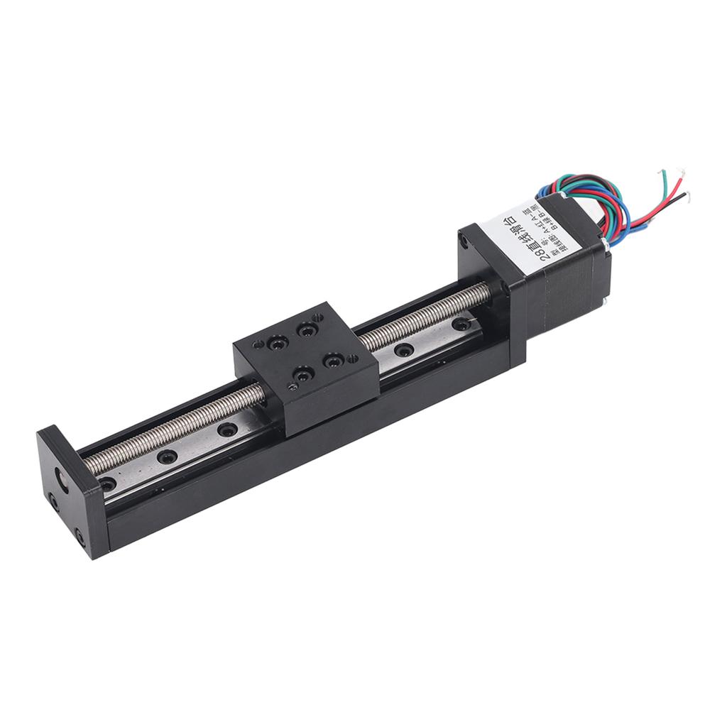 Linear Slide Table High Accuracy Ballscrew Sliding Motion Stage Linear Guide Rail 100mm Stroke T6x4