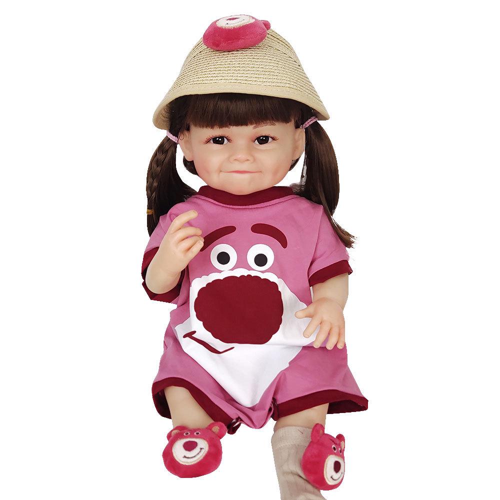 55cm Waterproof Vinyl Reborn Dimple Doll Playset