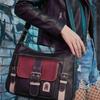 Vintage PU Leather Crossbody Bag Large Capacity Messenger Bag Y2K Tote Bag  Traveling
