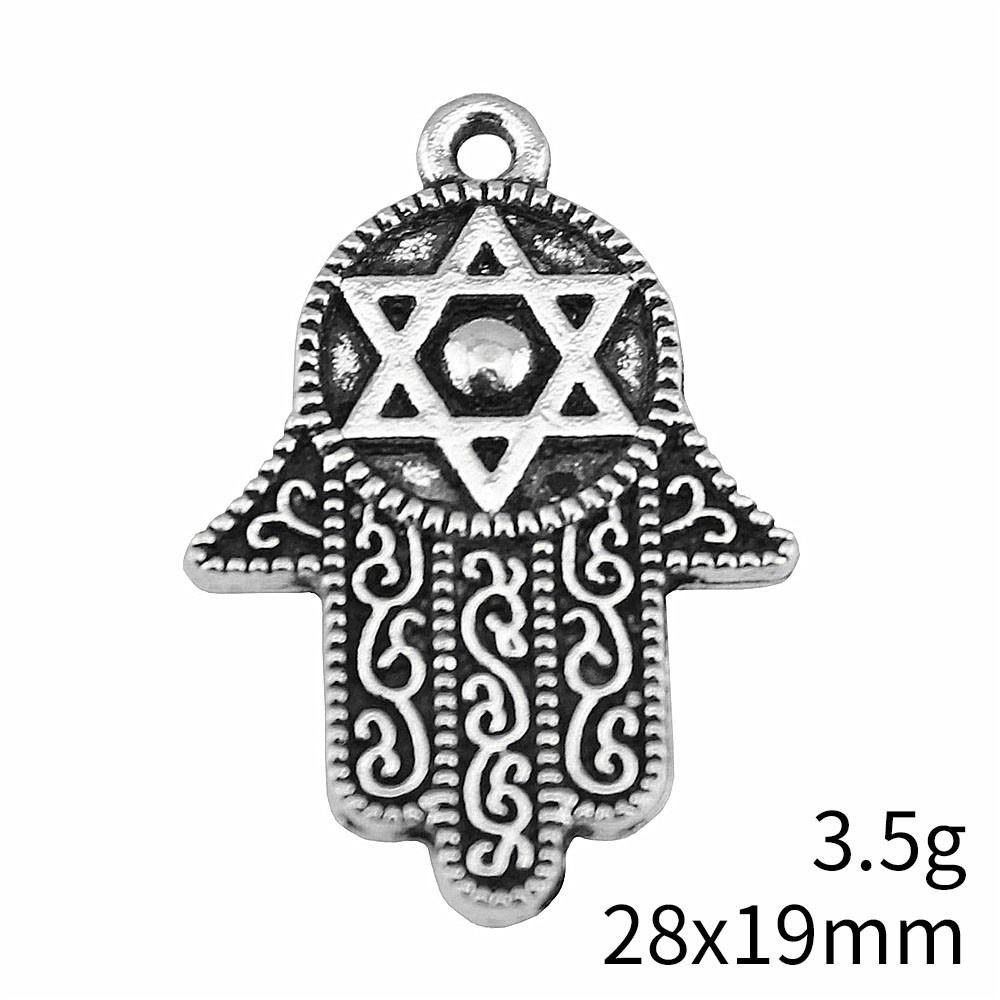NewArrivals Charms For Necklace Hamsa Hand Talisman Amulet Charms Pendant Biz Phone Pendant