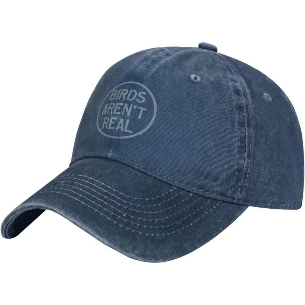 Birds Arent Real Hats Baseball Caps Washed Dad Trucker Denim Cowboy Hat