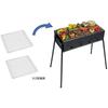 Captain Stag UG 2045 [Grillrost, Lagerfeuernetz, Grillnetz, 3-Wege-Grill, 600 Ami, 300 x 300 mm]