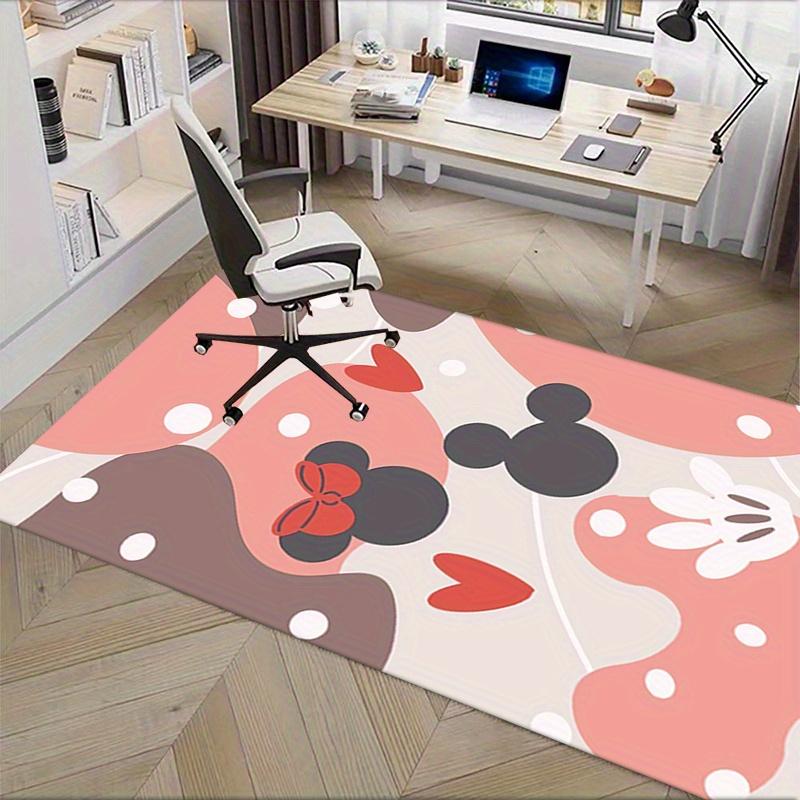 Office Rug Mickey Mouse, Minnie Mouse theme 3D Printed Anti-Slip Rug-Machine Washable for Living Room