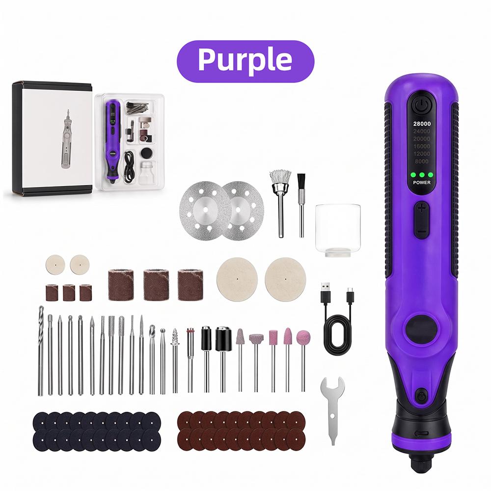 7.2V Rotary Tool Kit Cordless Mini Electric Drill Engraving Pen Mini Grinder for Grinding/Polishing/Engraving/Drilling/Cutting