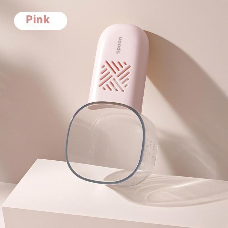 

Кухонная ложка для риса многофункциональная влаго- и насекомозащитная ложка для зерен, ложка для лапши со шкалой, мерная ложка розовый