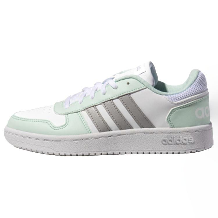 (WMNS) adidas Hoops 2.0 White Grey Green Women s FW5856 EU 36