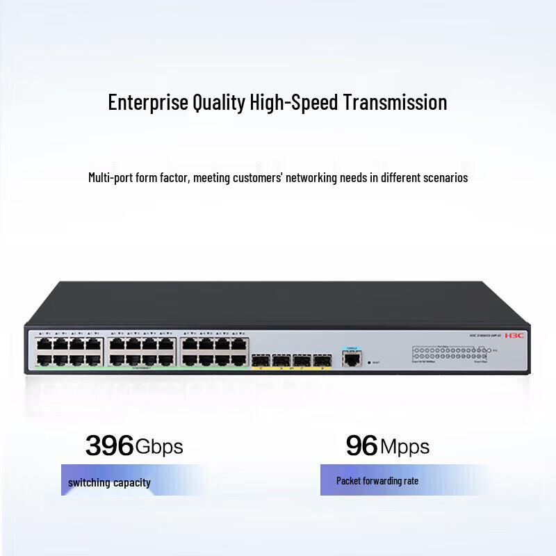 

H3C S1850V3-28P-EI 24-Port Gigabit Managed Enterprise Switch Kit