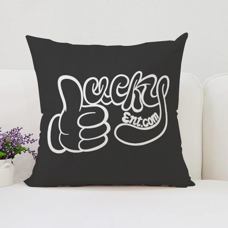 

50x50 Pillow Cover Good Luck Sofa Cushion Cover Double Sided Printed Short Plush Office Chair Lumbar Support Bed Sleeping Pillow 12x12Inch