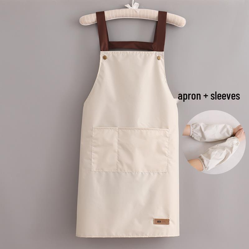 Korean Style Waterproof Unisex Kitchen Apron with Custom Logo