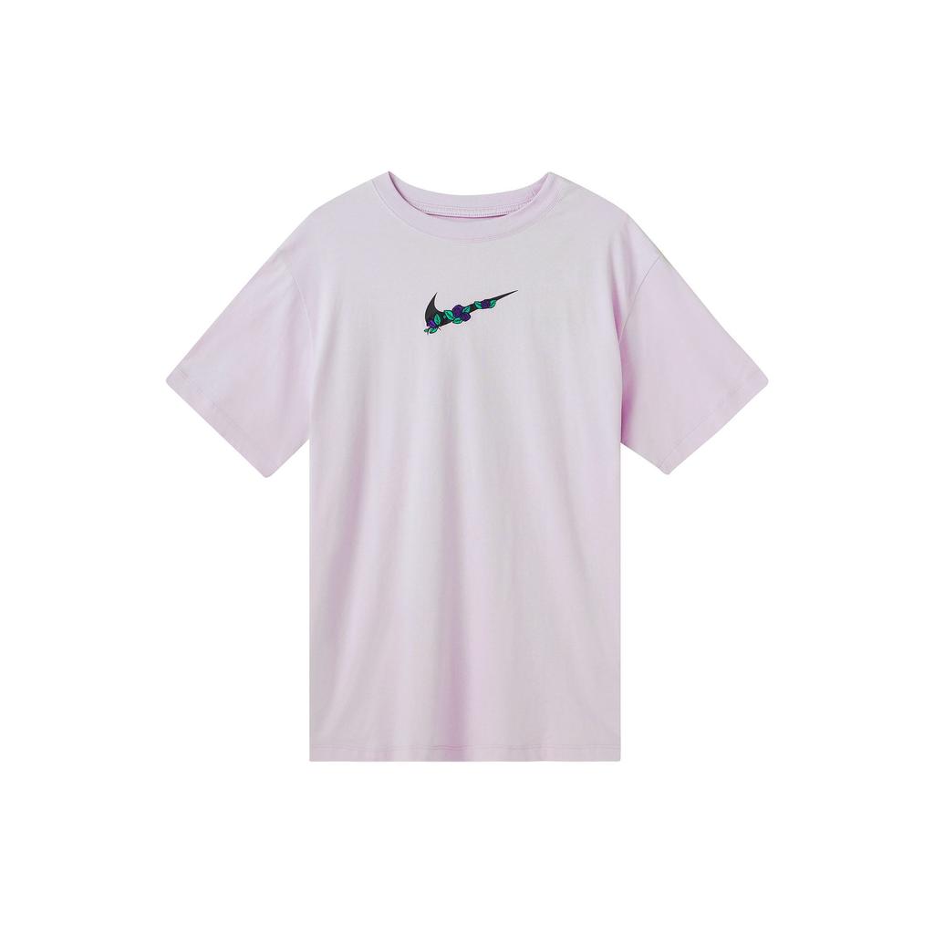 Nike Drop Shoulder Sleeve T Shirt Women's Pink Purple DN5887-530