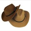 Cowboy Straw Hat With Wide Brim For Summer Outdoor Sunshade And Casual Wear