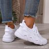 Chaussures de Course, Chaussures de Sport Décontractées à Semelle Souple pour Femmes, Chaussures Simples Respirantes, Chaussures en Maille Tissée Volante, Chaussures de Sport