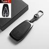 For Changan DEEPAL S07 L07 SL03 S7 G318 S05 Leather Metal Car Key Case Cover Key Protection Shell Fob Key Case Holder Accessorie