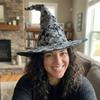 Tall Pointed Cone Top Ripped Tattered Witch Hat Gothic Cosplay Witch Cap  Cosplay Events
