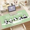 Cute Cartoon Panda Mouse Pad Anti Slip Rubber Edge Locked Thickened Laptop Gaming Desk Mat