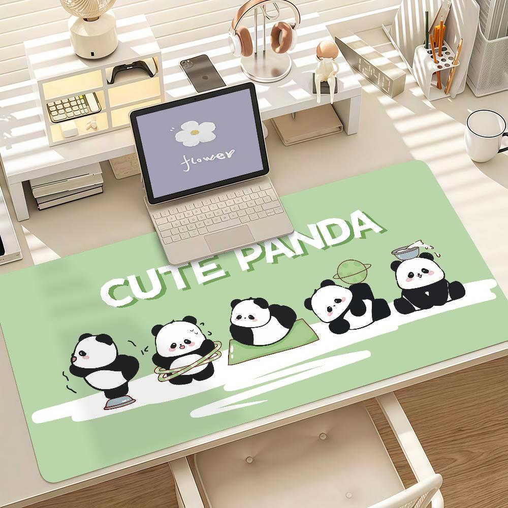 Cute Cartoon Panda Mouse Pad Anti Slip Rubber Edge Locked Thickened Laptop Gaming Desk Mat