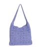 Slowslowly Lily Punching Handmade Crochet Shoulder Bag _ Purple