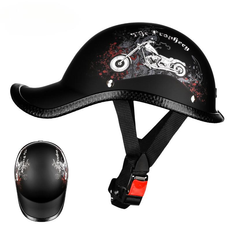 Retro Electric Scooter Flip-up Helmet - Lightweight, Personalized, Universal Fit for Men