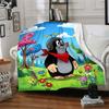 1pc Garden Bugs Bees Flannel Blanket,Ultra Soft Warm Plush Throw for Home Bedroom Bed Sofa Cover Camping Picnic Gift Y7246