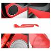 Carbon Fiber Car Door Anti Kick PVC Pad Protective For Ford Mustang 2015-2018