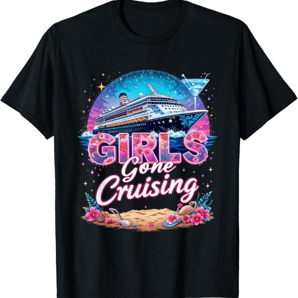 Girls Gone Cruising Cruise Squad Friendship Bestie Girl Trip T-Shirt