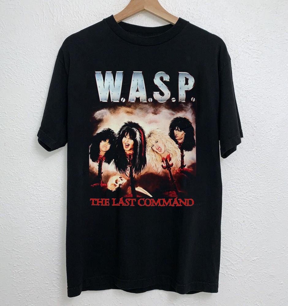 THE LAST COMMAND W.A.S.P. - Short Sleeve Cotton Black All Size Shirt Unisex T-Shirt S