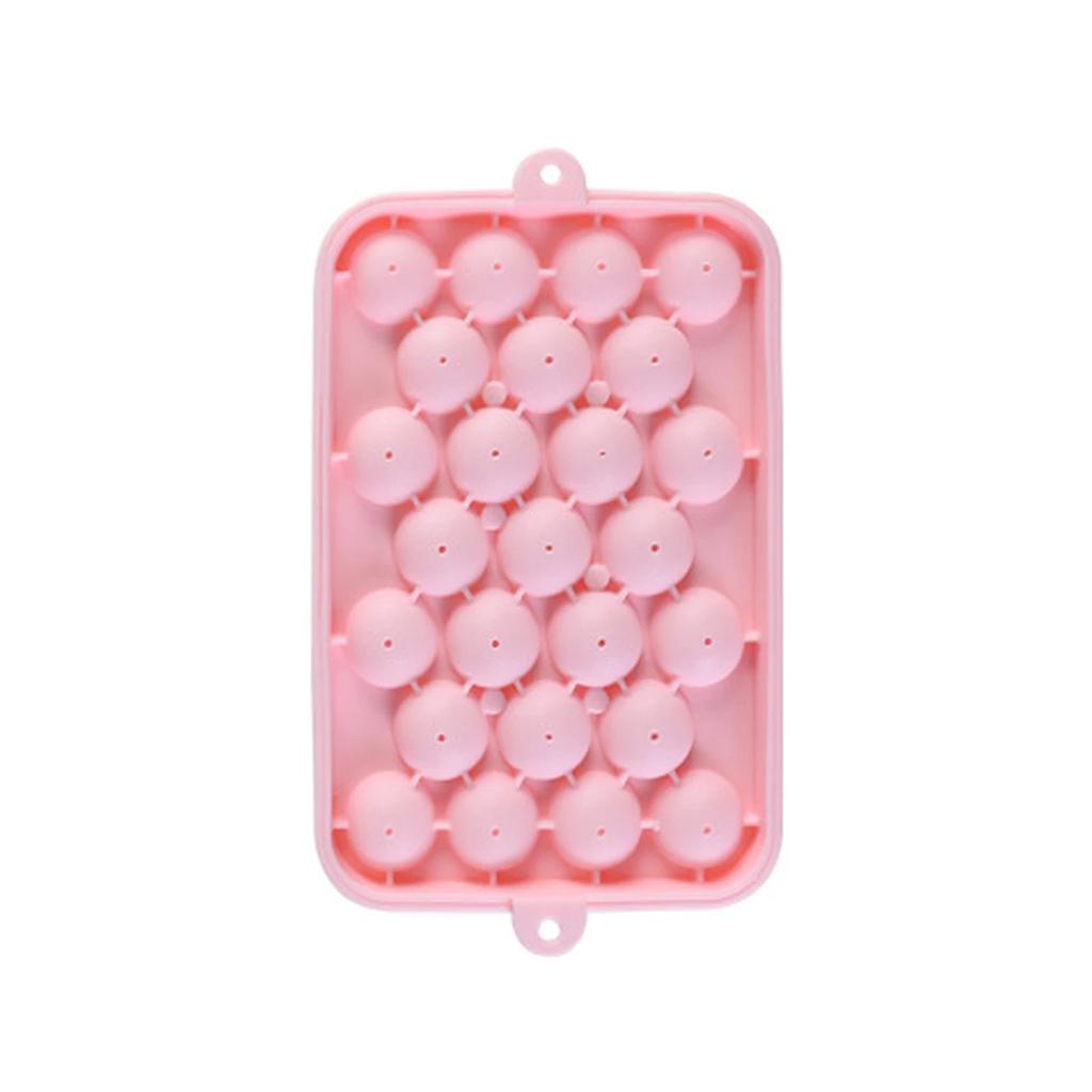 Leeseph Round Ice Cube Trays, Silicone Ice Ball Maker Mold for Freezer, Circle Ice Cube Making Chilling Ice maker mini Cake mold